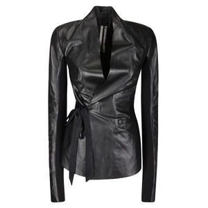 Rick Owens Fitted Long-Sleeve V-Neck Jacket With Double-Breasted Closure - NWT